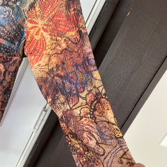 Coldwater Creek Artsy Fall Womens sz Lg Top Vgc - Picture 3 of 4